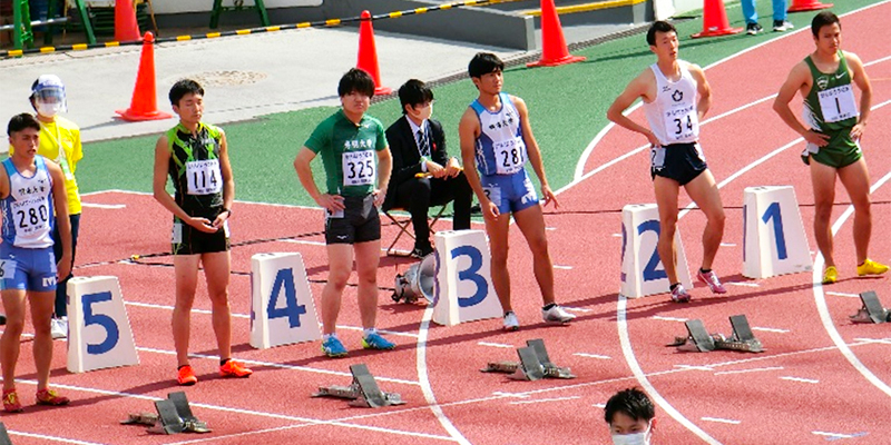 第99回関東学生陸上競技対校選手権大会　男子OP 100m・800m出場