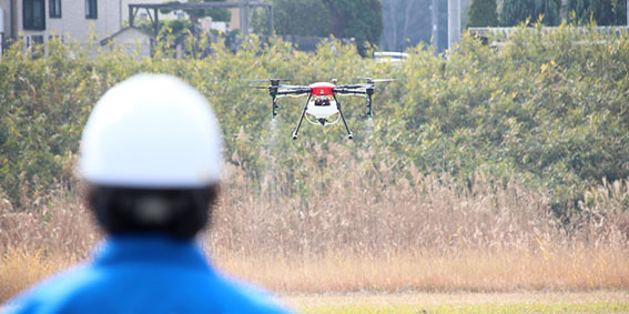 国内初、大学で農業用ドローンの技能認証が取得できるようになります