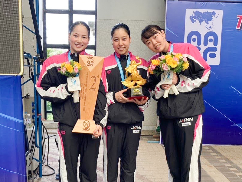 女子水球部　水球女子日本代表銀メダル獲得
